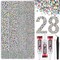 30,000pcs Resin Rhinestones for Crafting – AB Flatback Gems with Tweezers & 3×10ml B7000 Jewelry Glue, Perfect for Nail Art, DIY, and Bedazzling Projects
